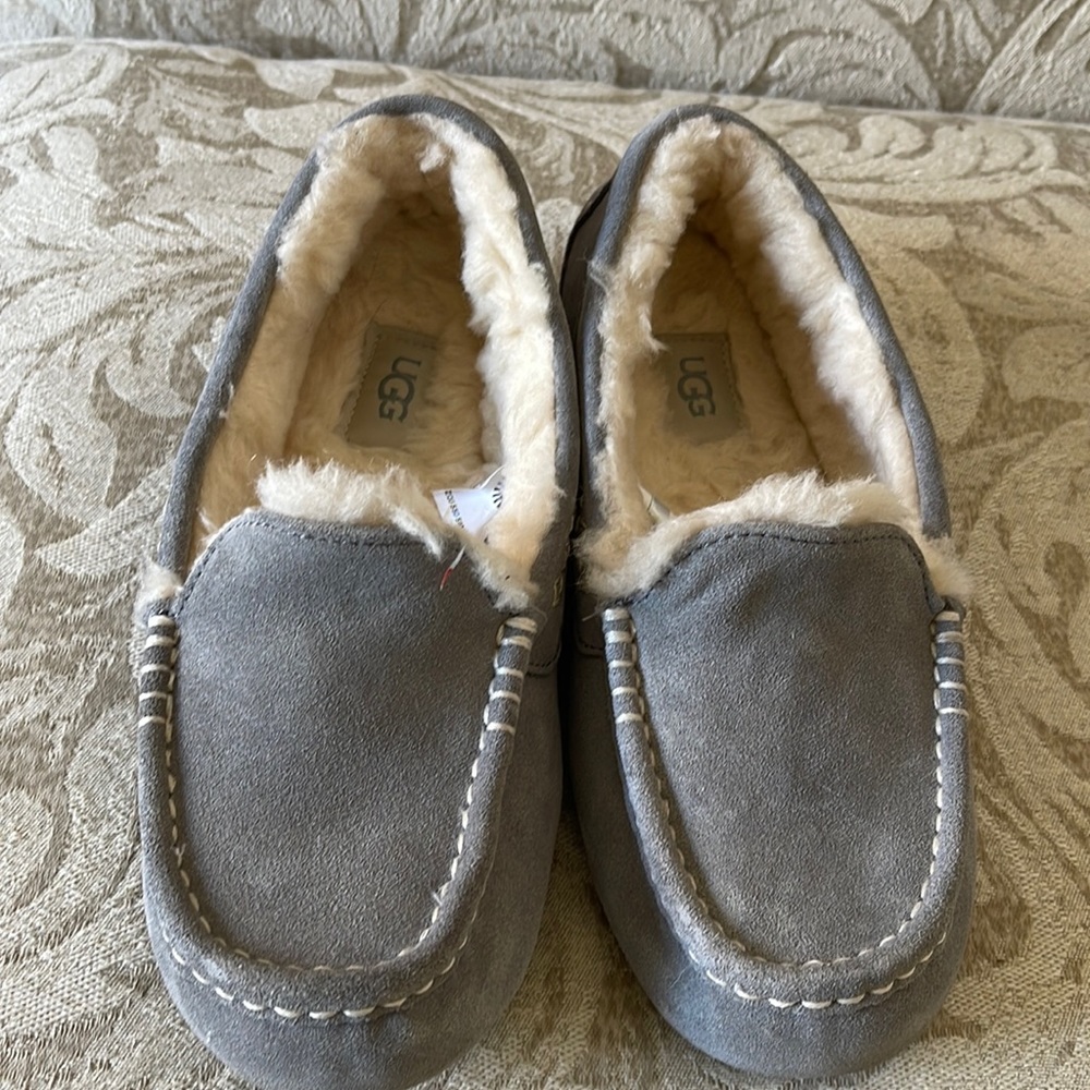 Gray UGG slippers size 8